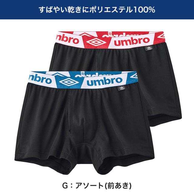 グンゼ umbro ボクサーブリーフ ボクサーパンツ 2枚組 前あき 前とじ M L LL