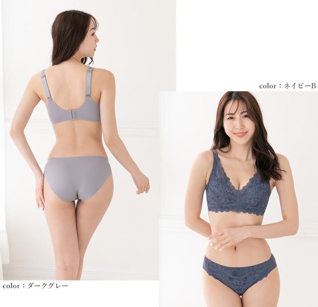 シームレスショーツ シームレス フロントレース ペアショーツ レース M〜3L