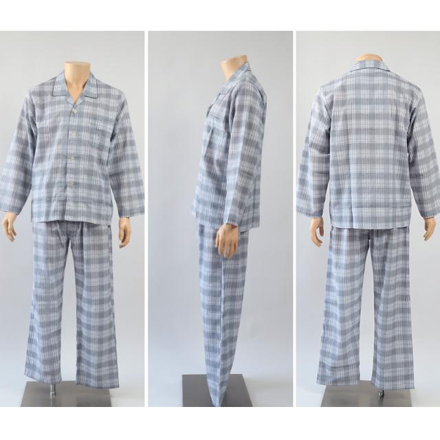 グンゼ パジャマ メンズ 綿100% 長袖長パンツ S M L LL (送料無料) (在庫限り)
