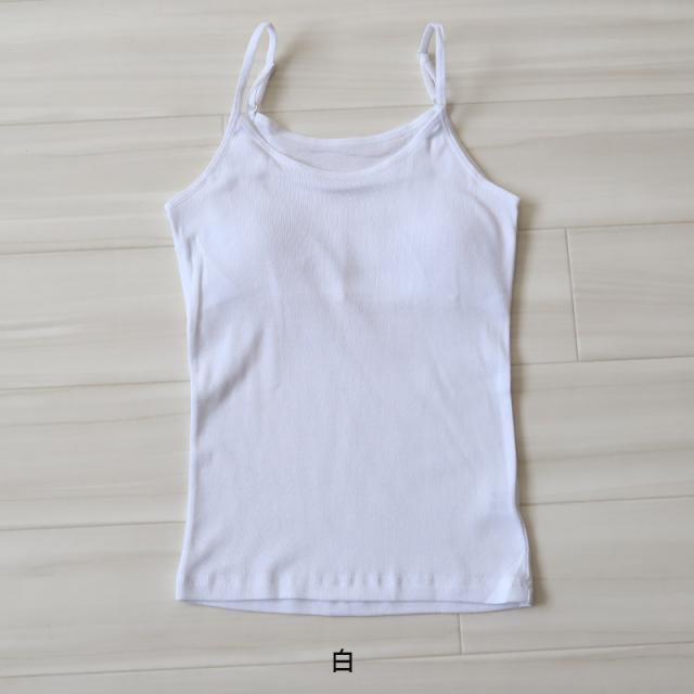 カップ付き キャミソール 子供 綿100% 肌着 130〜165cm