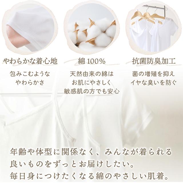 綿100% 長袖 インナー レディース 8分袖 シャツ S〜LL