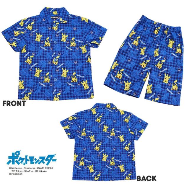ポケモン パジャマ キッズ 半袖 男の子 夏 綿 110cm〜130cm (在庫限り)
