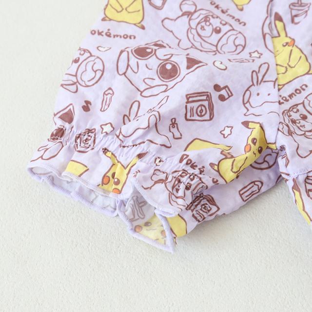 ポケモン パジャマ キッズ 半袖 女の子 夏 ポケットモンスター ピカチュウ 110cm〜130cm (在庫限り)