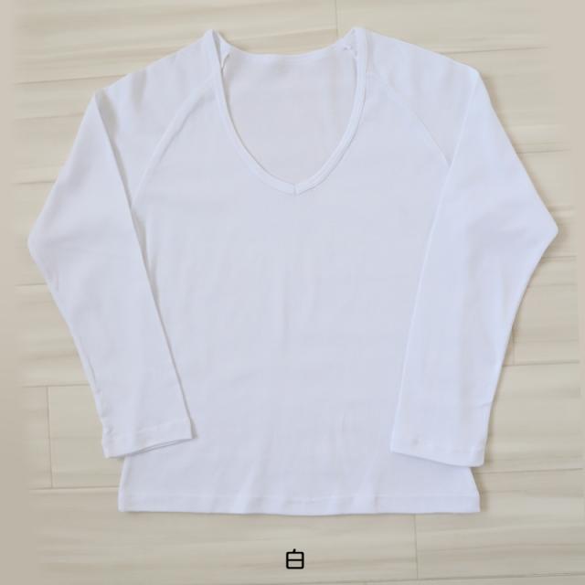 セーラー服 インナー 綿100% 7分袖 tシャツ vネック S〜BL
