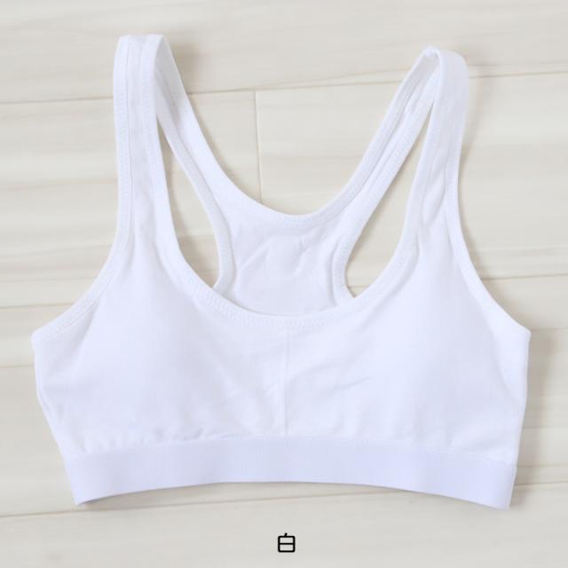 スポーツブラ ジュニア 綿 ジュニアブラ ハーフトップ 子供 130cm〜165cm (在庫限り)