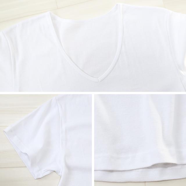 メンズ 綿100% 深Vネック Tシャツ 3L・4L