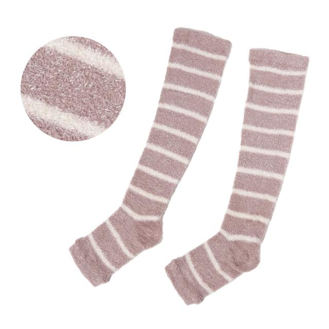 オープントウ ハイソックス 着圧ソックス 靴下 着圧 トゥレス 引き締め ケア フリーサイズ