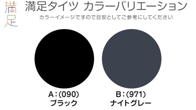 デイリー満足 引き締め 着圧 タイツ 80デニール 2足組 M-L・L-LL