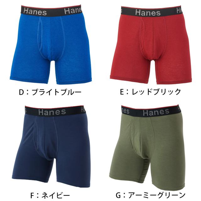 ボクサーブリーフ ボクサーパンツ メンズ 男性下着 無地 ヘインズ 股間ポケット 吸汗速乾 抗菌防臭 伸びる M〜LL