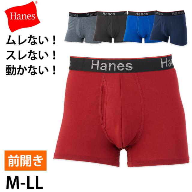 ボクサーブリーフ メンズ ボクサーパンツ 無地 股間ポケット 男性下着 ヘインズ 抗菌防臭 吸汗速乾 伸びる M-LL