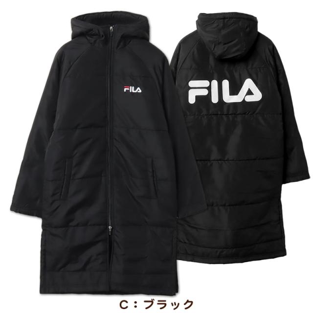 FILA ベンチコート キッズ ジュニア 裏ボア 裏起毛 130〜160cm (送料無料) (在庫限り)