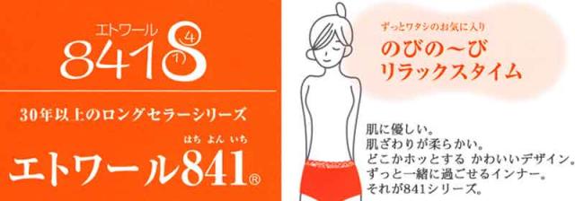 エトワール841 鹿の子編み ショーツ レディース 5枚セット 綿 LL