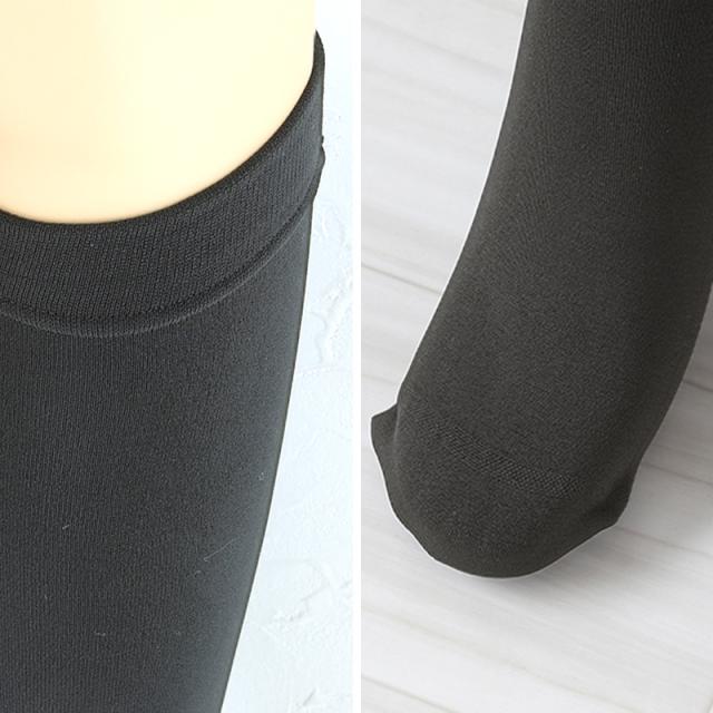 ふわっとやわらか 160デニール 裏起毛 ハイソックス 2足組 23-25cm