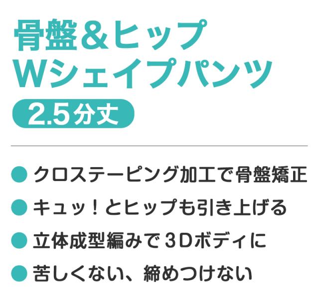 ガードル ショーツ 骨盤 ヒップアップ 一枚履き 2.5分丈 パンツ M-L・L-LL