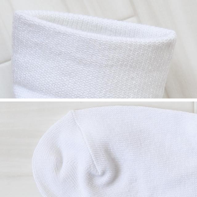 miolyy 無地 クルー ハイ ソックス マイナスイオン加工 22-25cm (在庫限り)