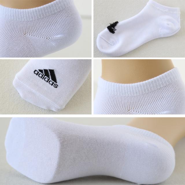 adidas スクールソックス 男子 女子 スニーカー丈 くるぶし 靴下 3足組 19-21/21-23/23-25cm