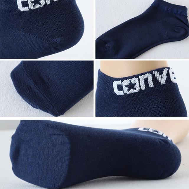 コンバース 靴下 レディース くるぶし丈 3足組 スニーカーソックス 女の子 ロゴ 23-25cm (在庫限り)