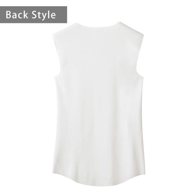 グンゼ YG ノースリーブ vネック カットオフ タンクトップ M〜LL (在庫限り)