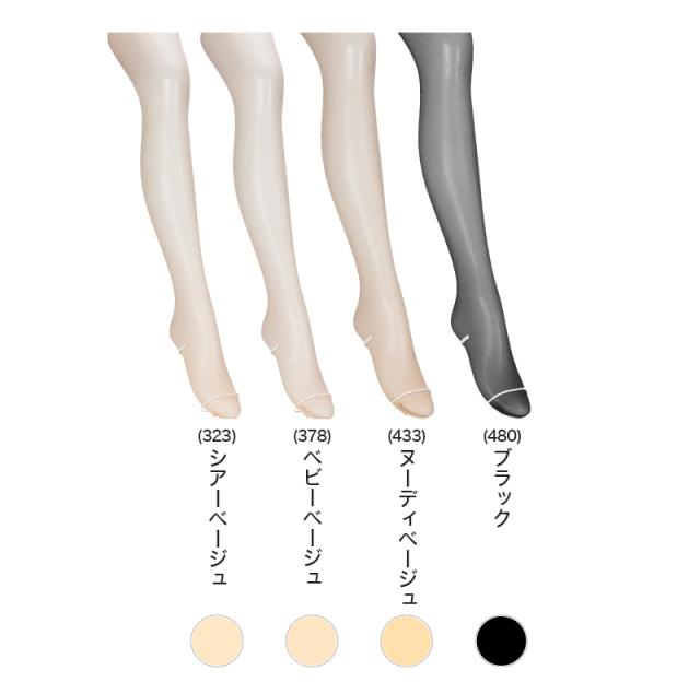 アスティーグ 快 ストッキング パンティ部レス レディース 蒸れにくい S-M M-L L-LL