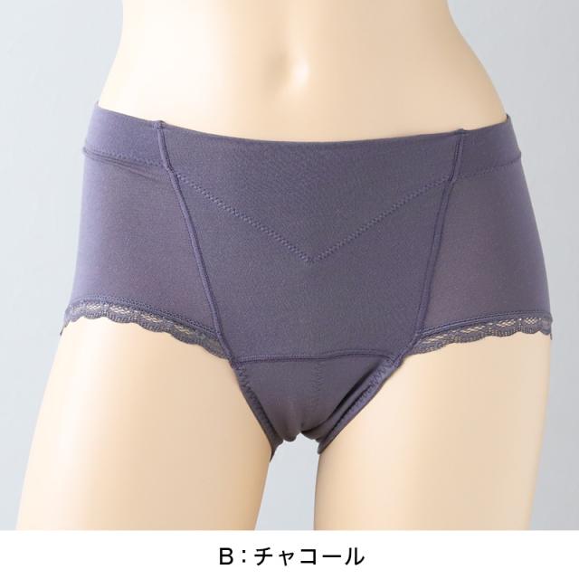 福助 満足 サニタリーショーツ 羽根つき 生理用ショーツ パワーネット内蔵 お腹押さえ 昼用 M〜LL