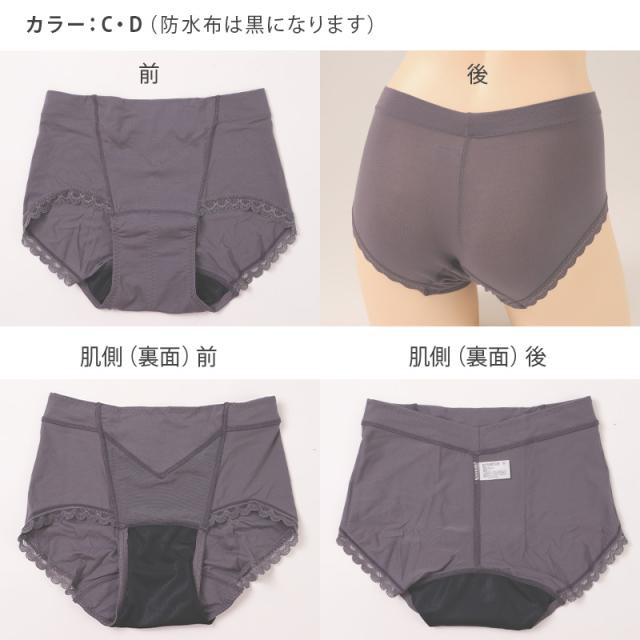 福助 満足 サニタリーショーツ 羽根つき 生理用ショーツ パワーネット内蔵 お腹押さえ 昼用 M〜LL