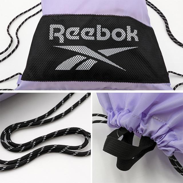 ナップサック 持ち手付き 大きめ スポーツ Reebok フリーサイズ (在庫限り)