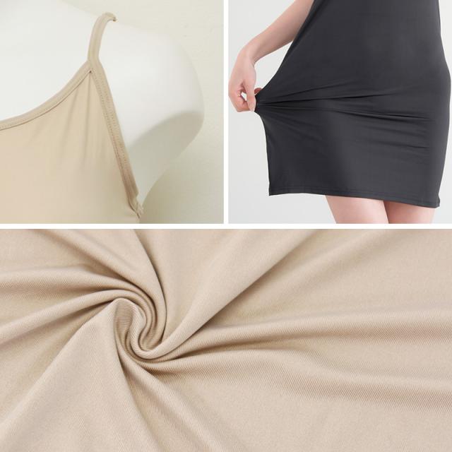 スリップ キャミソール 透けない レディース 80cm丈 S M L LL