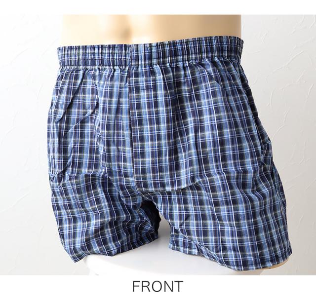 メンズ トランクス 綿100 2枚組 下着 パンツ 前開き おしゃれ かっこいい インナー M〜5L