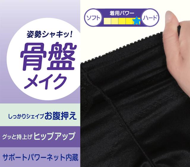 ガードルショーツ ガードル ぽっこりお腹 1枚履き 骨盤サポート アツギ ウエスト64〜90cm