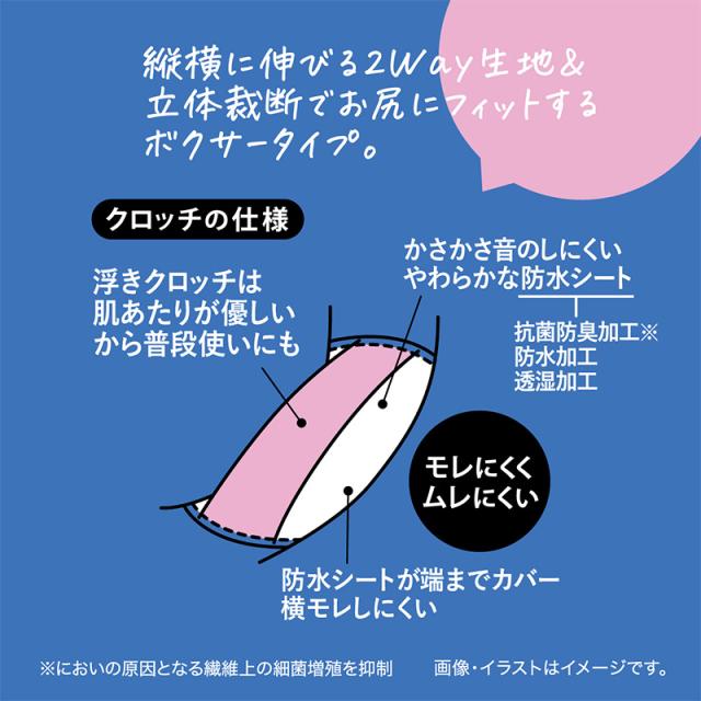 サニタリーショーツ 生理用ショーツ ナイト用 夜用 ショーツ レディース 羽根つき M・L