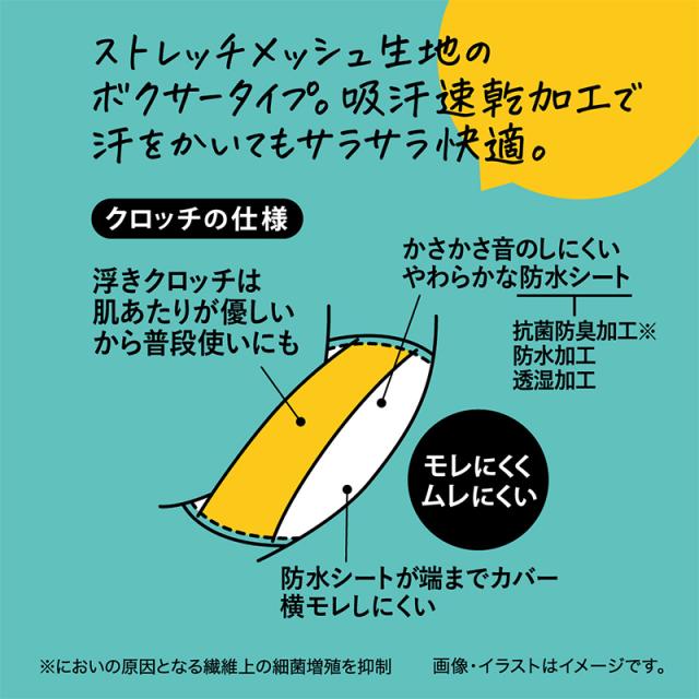 サニタリーショーツ 運動 生理用ショーツ スポーツ ショーツ レディース 羽根つき M・L