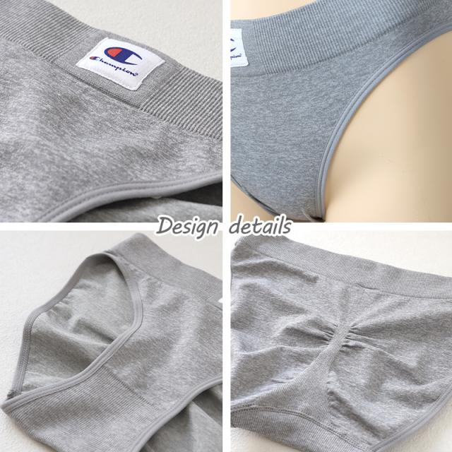 チャンピオン レディース ショーツ スポーツ レギュラー シームレス 綿 吸汗速乾 普段使い ヨガ グレー 黒 M・L (在庫限り)