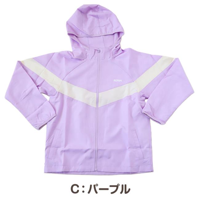 ウィンドブレーカー キッズ ジュニア 女の子 ガールズ アウター 軽量 UVカット 防風 通学 通園 羽織り 140 150 160 170