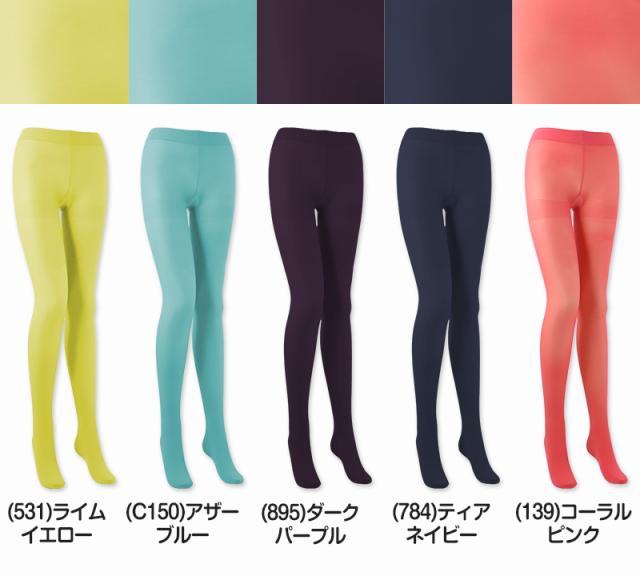 カラータイツ シアータイツ レディース 30デニール M-L・L-LL