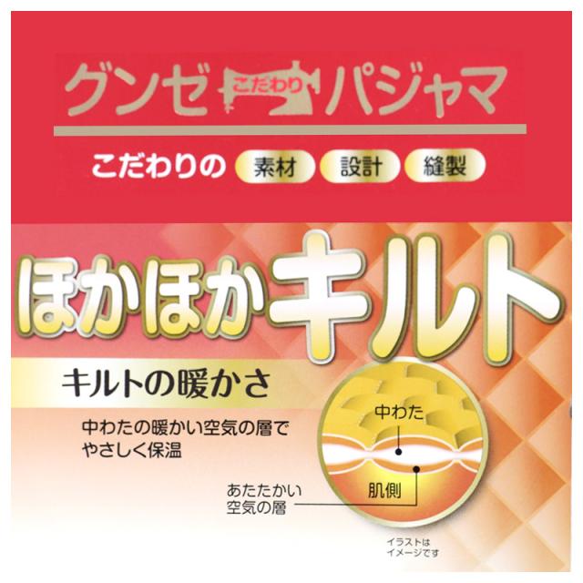 長袖 ネグリジェ レディース 綿混 前開き ルームウェア グンゼ S M L LL (送料無料) (在庫限り)