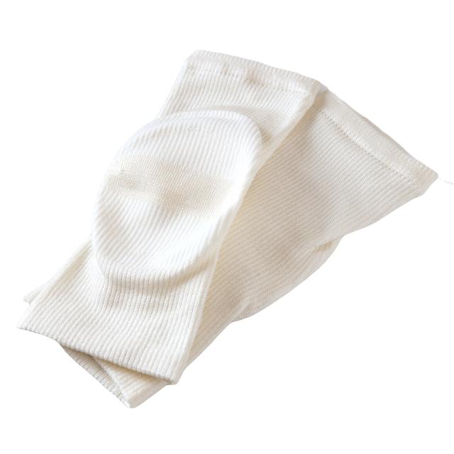 レディース サポーター かかと シルク 靴下 美容 フットケア セルフケア 絹 吸湿 速乾 保温 白 ホワイト ギフト プレゼント 丈:約19cm