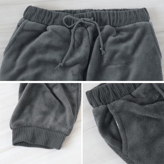 ルームパンツ レディース 冬 起毛 パジャマ ズボン かわいい あったかい ルームウェア 部屋着 M-L (在庫限り)