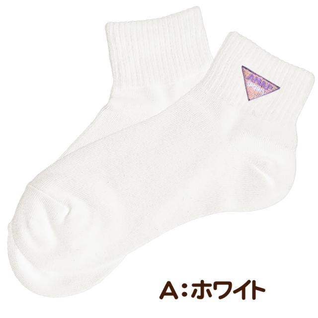 女の子 靴下 キッズ 子供 ショートソックス スクールソックス 女子 小学生 ワンポイント 19-24cm (在庫限り)