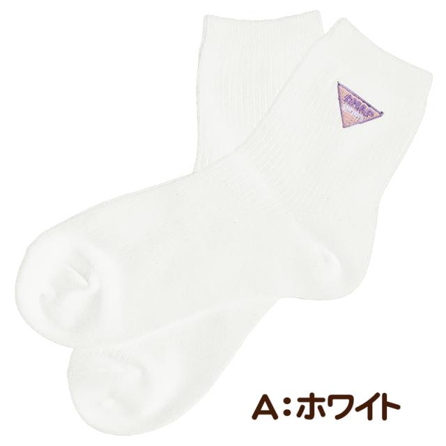 靴下 キッズ 女の子 子供 小学生 ショートソックス スクールソックス 女子 ワンポイント 19-24cm (在庫限り)