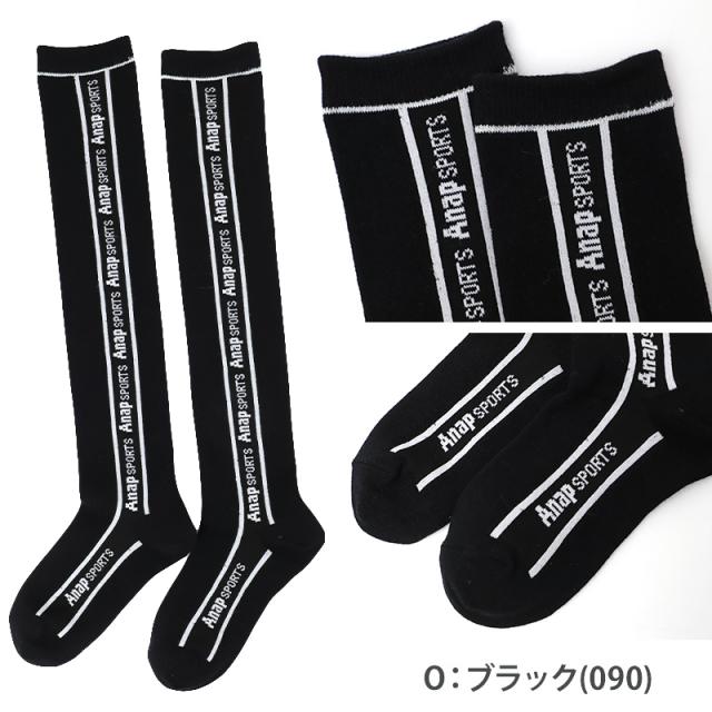 オーバーニー ソックス キッズ 女の子 ハイソックス ガールズ 靴下 ANAP SPORTS ニーハイソックス 膝上ソックス 19-21cm 22-24cm