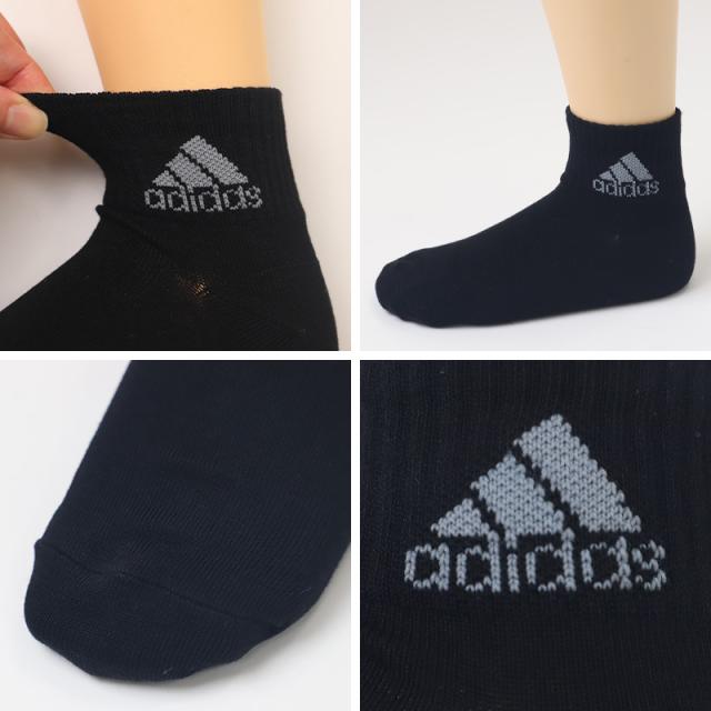 靴下 キッズ 子供用 ショートソックス 3足組 adidas 19-21cm〜23-25cm (在庫限り)