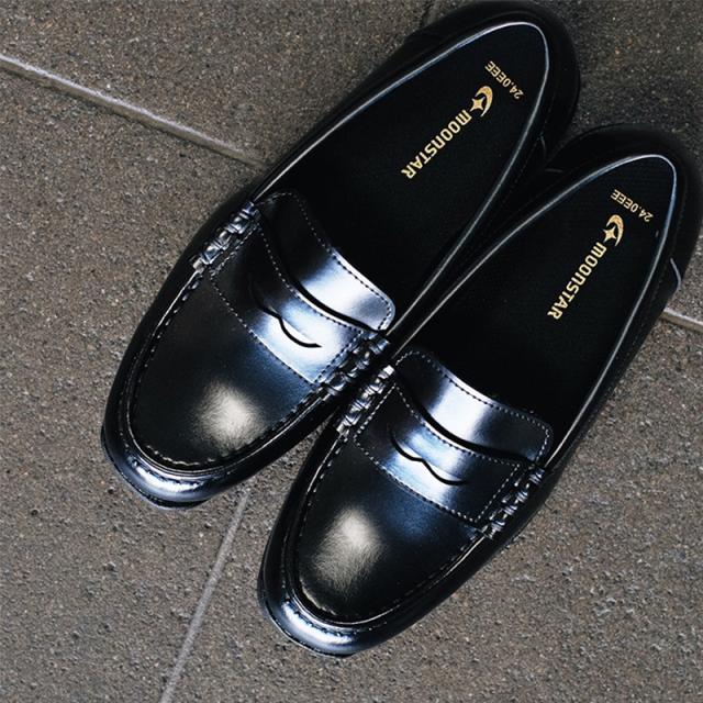 ローファー 合皮 女子 レディース 学生靴 通学靴 通学履き 外履き スクール 21cm〜26.5cm (送料無料) (取寄せ)