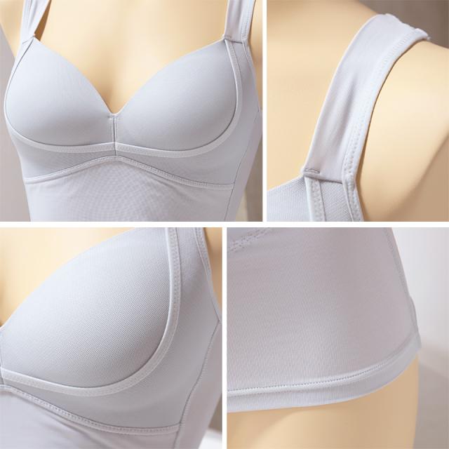 下着 レディース バストアップ キャミソール メッシュ 通気性 M L LL (在庫限り)