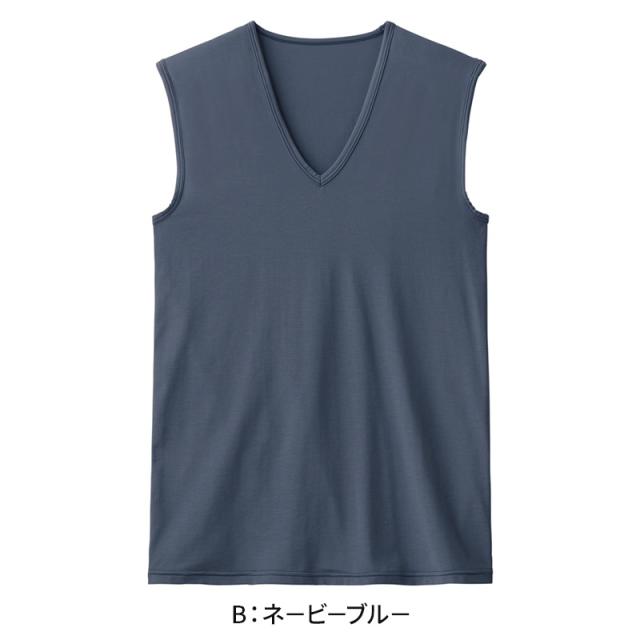 アセドロン スリーブレス メンズ インナー シャツ vネック グンゼ M L LL