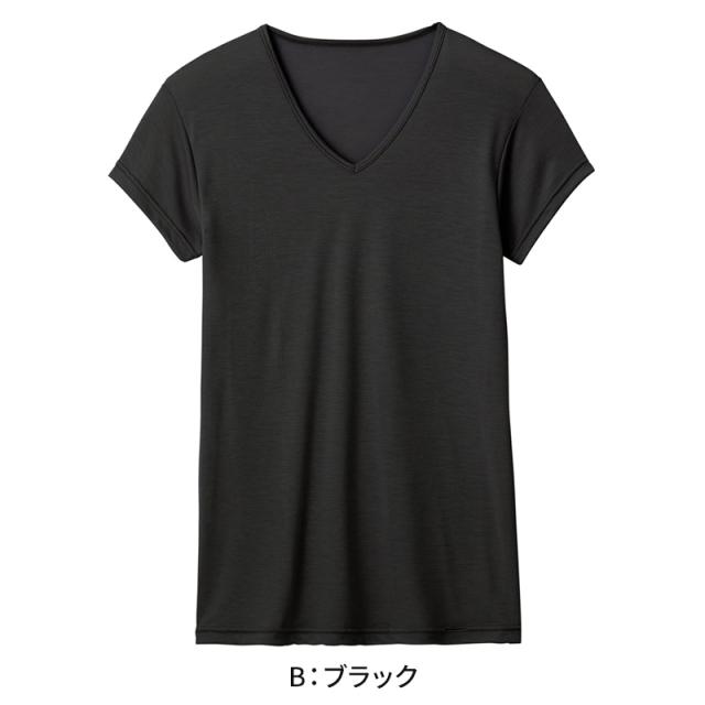アセドロン Vネック Tシャツ グンゼ 鹿の子 クールマジック メンズ M〜LL