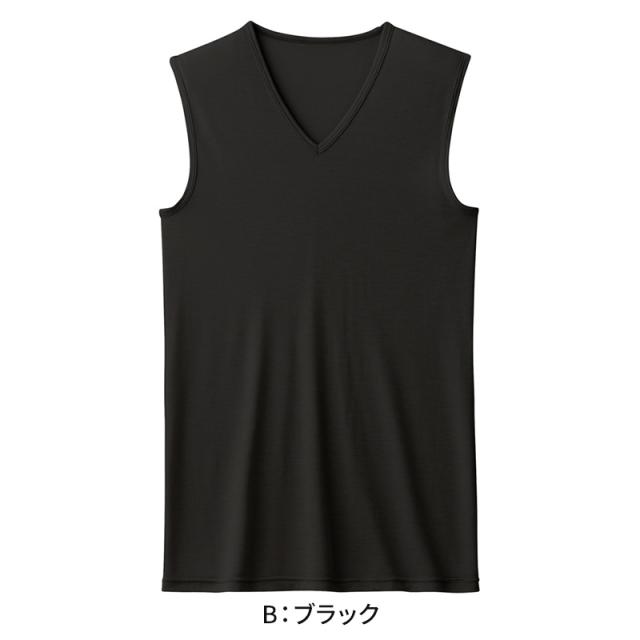アセドロン スリーブレス インナー メンズ シャツ vネック 鹿の子 グンゼ クールマジック M〜LL