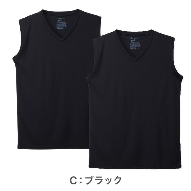 メンズ スリーブレスTシャツ 2枚組 メッシュ インナー ノースリーブ 吸汗速乾 抗菌防臭 タンクトップ 肌着 3L〜5L