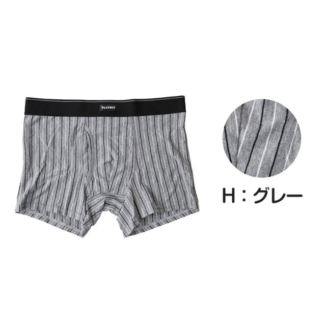 PLAYBOY ボクサーパンツ メンズ 前開き ボクサーブリーフ ブランド 綿 インナー コットン M〜LL