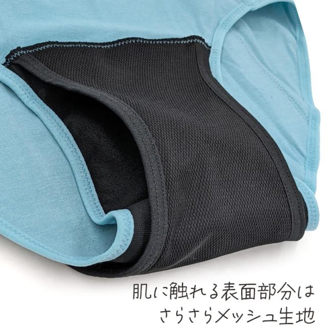 吸水サニタリーショーツ 夜用 多い日用 ナプキン対応 おおきめ M〜LL (在庫限り)