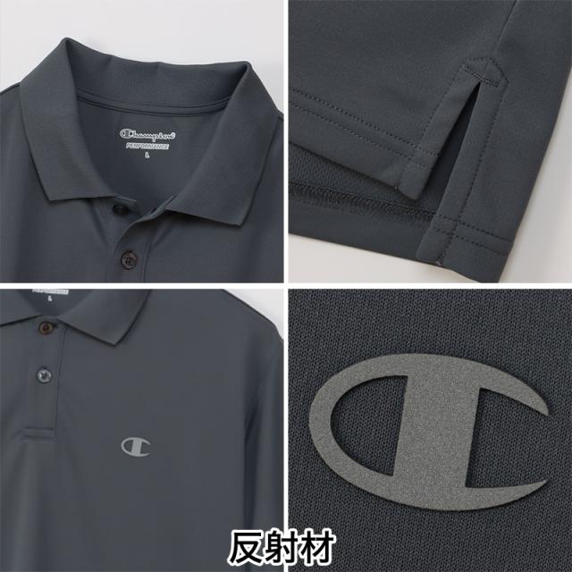 Champion ポロシャツ メンズ 半袖 紳士 ウエア シャツ トップス M L XL (在庫限り)